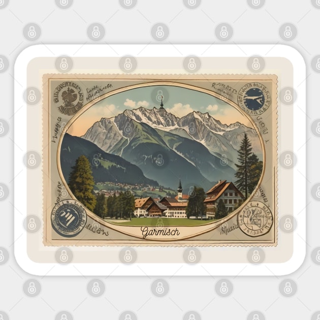 Garmisch Partenkirchen Sticker by TaevasDesign